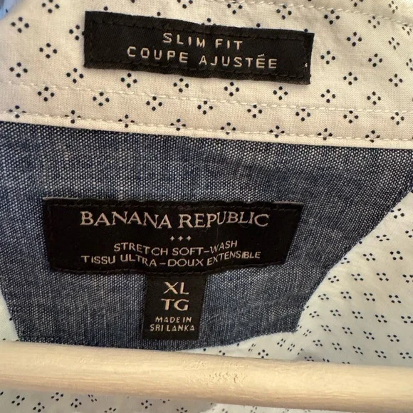 Mens Banan Republic Slim Fit Dress Shirt XL - Picture 4 of 4